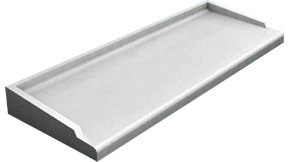 Appui béton gris ABS2 type 210 / L.218 x l.35,5cm (2 éléments)