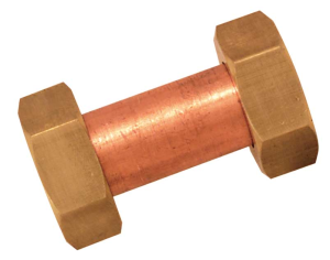 Raccord droit FF écrou tournant 12x17