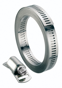 Collier bande ajourée sans fin acier 3m largeur 8mm