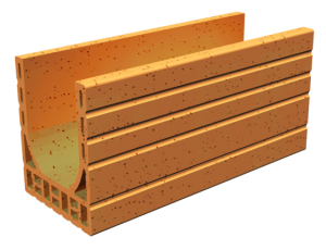 PorothermT15 Chainage Horizontal 50x15x19 - 2pces/ml - P/72