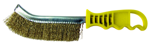 Brosse demi-lune 265x140x25 fil laiton 0,30