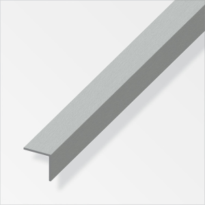 Cornière aluminium brossé 15x15mm L.2,50m