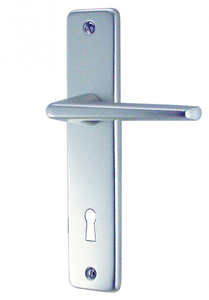 Ensemble GETS alu argent 165mm Serrure