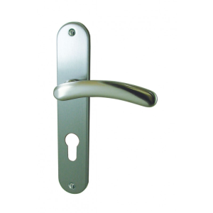 Ensemble RUBY zamak nickelé satiné 195mm Cylindre - FIN DE SERIE