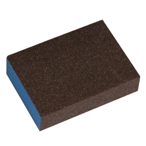 Eponge abrasive 4 faces grain 60 - Dim. 69x98x26mm