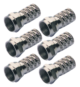 Fiches F à visser - 6 pces