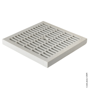 Grille de sol PP gris 200x200