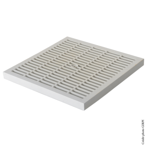 Grille de sol PP gris 300x300