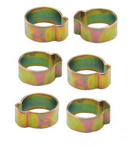 6 colliers oreille tuyau Ø6