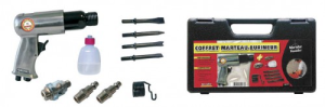Coffret marteau burineur + 4 burins - FIN DE SERIE