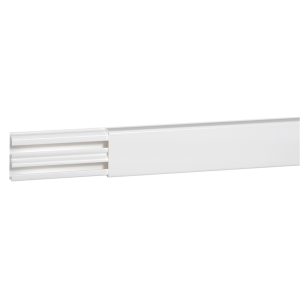 Moulure 32x12,5mm L.2m blanche avec cloison