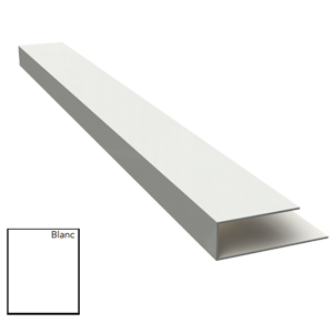 Profilé de départ PVC blanc L.2,70m