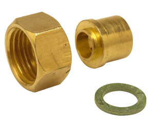 Raccord à souder gaz naturel 1/2 D16 - 2 pces + joint