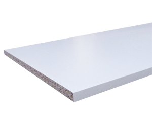 Tablette 18mm mélaminé blanc 250x30cm