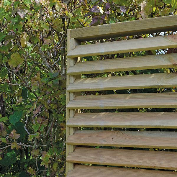 Panneau CELLO 90x180cm ép. 65mm - lames ajourées, pin traité - Zoom2