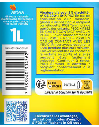 Vinaigre ménager citron 1L - Zoom3