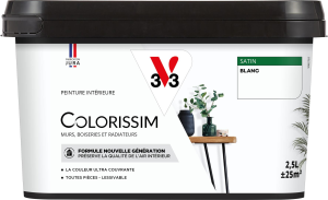 Peinture COLORISSIM Satin 2,5L Blanc