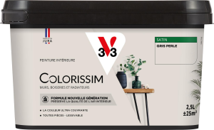 Peinture COLORISSIM Satin 2,5L Gris Perle