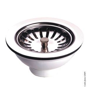 Bonde évier Ø90 panier manuel FIN DE SERIE