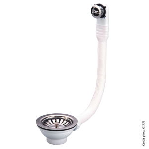 Bonde évier panier manuel inox Ø90 FIN DE SERIE