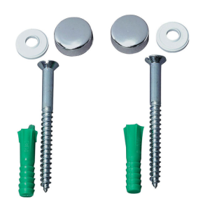 Ensemble de 2 vis métal M6 avec cache