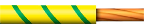Fil HO7VR 16mm² Vert/Jaune - détail au ml