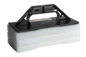 Taloche + 3 abrasifs blancs 25x10cm