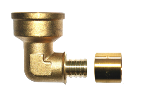 Coude PER à glissement F1/2 Ø16