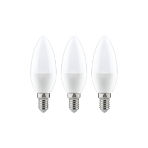 3 Ampoules LED standard 230V E14 flamme opale 3x250lm 3x3,5W 2700K