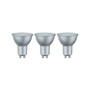 3 Ampoules LED standard 230V GU10 alu 3x425lm 3x6,5W 2700K