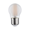 Ampoule LED à filaments 230V E27 sphérique dépoli 800lm 6,5W 2700K gradable