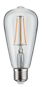 Ampoule LED à filaments 230V E27 déco Ø 64mm clair 806lm 7,5W 2700K gradable