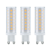 3 Culots à ergots LED standard 230V G9 clair 3x470lm 3x5W 2700k