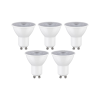 5 Ampoules LED standard 230V GU10 blanc 5x230lm 5x2,5W 4000K