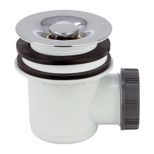 Bonde de douche Ø60 grille ABS chrome