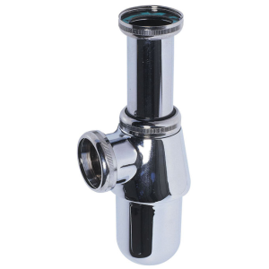 Siphon lavabo en laiton chromé réglable - sortie Ø32mm