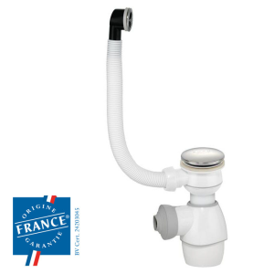 Ensemble vidage lavabo QUICK CLAC TOUT EN UN - avec trop-plein