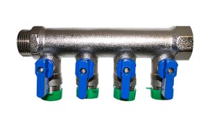 Collecteur MF20x27 + 4 vannes M15x21