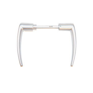 Paire de poignées carré 6mm alu Naturel
