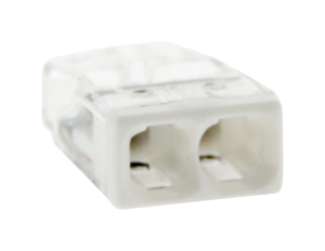 10 mini bornes auto WAGO - 2 entrées Pour fils rigides de 0,5 à 2,5mm² S2273