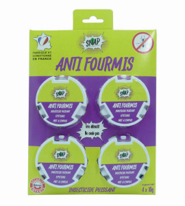 Lot de 4 boîtes anti-fourmis 4x10g - SNAP