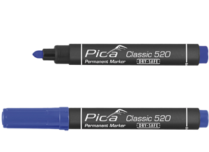 Marqueur Classic permanent 520/41 bleu pointe ogive