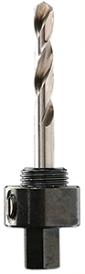 Pilote hexagonal 9,5mm avec foret centreur pour scie cloche Ø 14 à 30mm