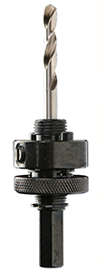 Pilote hexagonal 9,5 mm avec foret centreur pour scie cloche Ø32 à 210mm