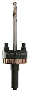 Pilote hexagonal 11 mm avec foret centreur pour scie cloche Ø14 à 210mm
