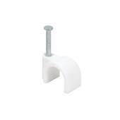 Attache fil Ø8/12 blanc - 100 pces