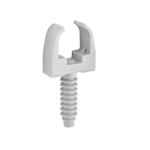 Clips avec chevilles Ø20 gris - 10 pces