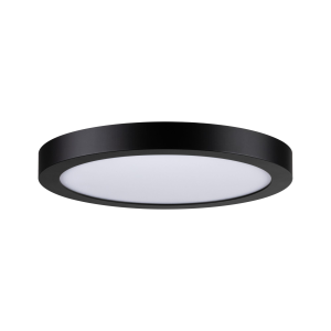Panneau LED Abia plastique noir rond 300mm 22W 230V 4000K