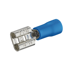 Clips pré-isolés Femelle Bleu 6.3x0.8mm - 10 pces