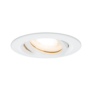 Spot encastré orient. NOVA+ alu blanc IP65 93mm GU5,3/GU10 max 35W (ampoules n